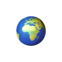 Globe earth icon - circular economy waste recycling Oman and Saudi Arabia