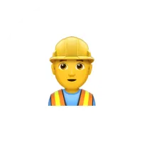 Construction worker safety helmet icon - hazardous waste collection team Oman