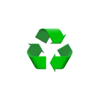 Universal green recycling symbol - paper plastic metal recycling services Oman